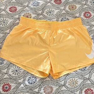Nike Women's Bright Yellow Athletic Shorts